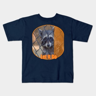 Caged animals Freedom Raccoon Kids T-Shirt